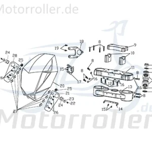 CPI Supermoto 125 DD Gabelbrücke 125ccm 4Takt Y9B-47132-10-00 Telegabel Gabel-Brücke Vorderrad-Gabel Joch Vorderradgabel Lenkgabel Online Kaufen