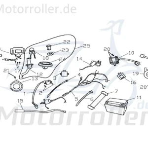 Wochenendangebot CPI Supermoto 125 DD Schlosssatz 125ccm 4Takt Y9B-56200-10-00 Tankverschluss Tank-Verschluss Tank-Deckel Schloss-Set Zünd-Schloss Moped