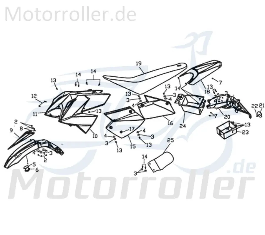 CPI Supermoto 125 DD Abstandshülse 125ccm 4Takt Y9B-64148-00-00 Distanzbuchse Abstandsbuchse 125ccm-4Takt Motorrad Moped Ersatzteil Kracherpreis