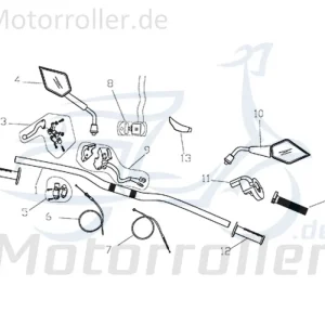 Aktuell CPI Supermoto 250 DD Gasarmatur Y9B-62241-00-00 Gasdrehgriff Lenkergriff Lenker-Griffe Gasgriffhülse Gas-Griff Moped