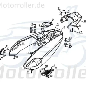 Aktuell CPI Vabene 50 Dekor Aufkleber 50ccm 2Takt Q0J-61116-00-00 Sticker Deko-Sticker Deko-Aufkleber Minarelli liegend Scooter Kreidler Vabene 50