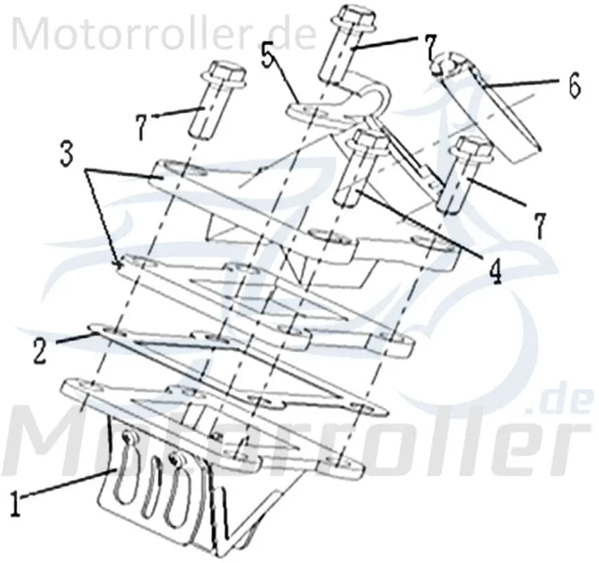 SMC Halter Halterung Haltebügel Halteblech 1E39MB.10.04 Halte-Blech Halte-Bügel Scooter Moped Ersatzteil Service Inpektion Direktimport Nur Für Kurze Zeit