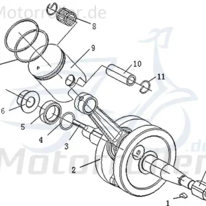 Zertifiziert CPI SX 50 Supercross Kolben Piston Motorkolben 1E40MB.02.01-03 Ersatzteil Service Inpektion Direktimport