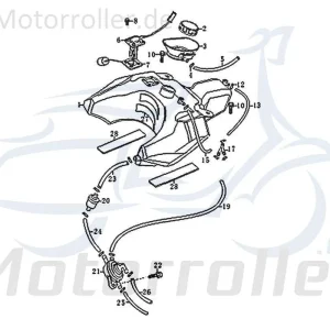 Direkt Vom Hersteller Jonway RMC-G 50 Schraube Bundschraube 50ccm 2Takt 83498 Maschinenschraube Flanschschraube Flansch-Schraube Maschinen-Schraube Scooter