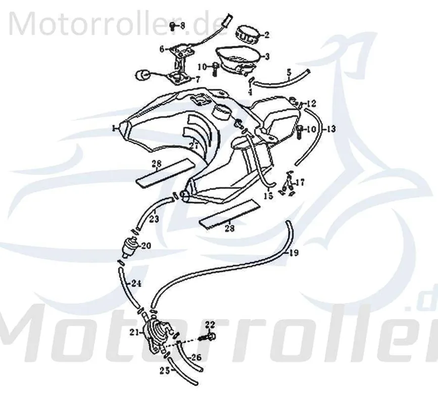 Direkt Vom Hersteller Jonway RMC-G 50 Schraube Bundschraube 50ccm 2Takt 83498 Maschinenschraube Flanschschraube Flansch-Schraube Maschinen-Schraube Scooter