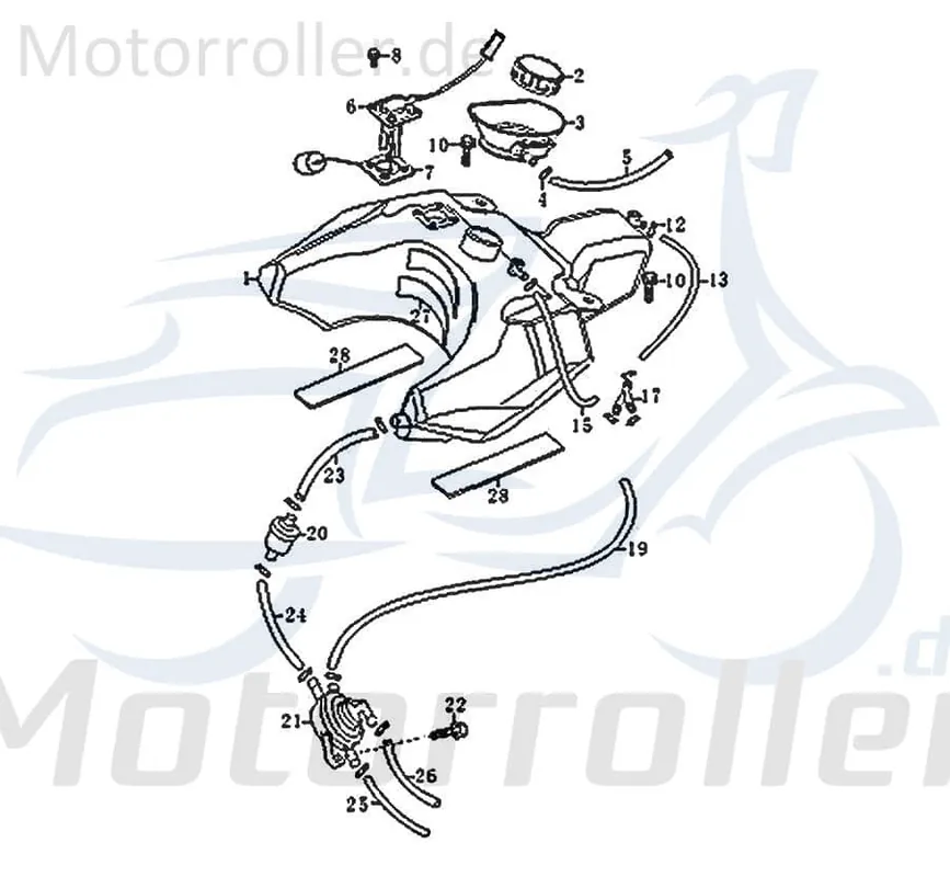 Kreidler Florett 125G Schraube 50ccm 2Takt FIG.C23-10 Bundschraube Maschinenschraube Flanschschraube Flansch-Schraube Bund-Schraube Top-Seller