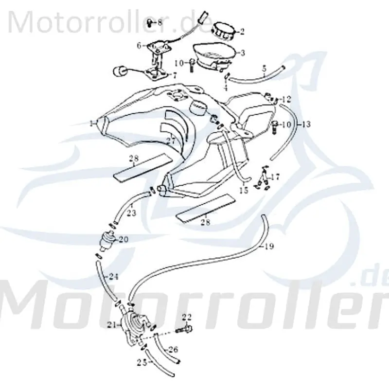 Angebot Manschette Tankeinfüllstutzen Kreidler RMC-G 50 83495 Benzintank Kraftstofftank Scooter
