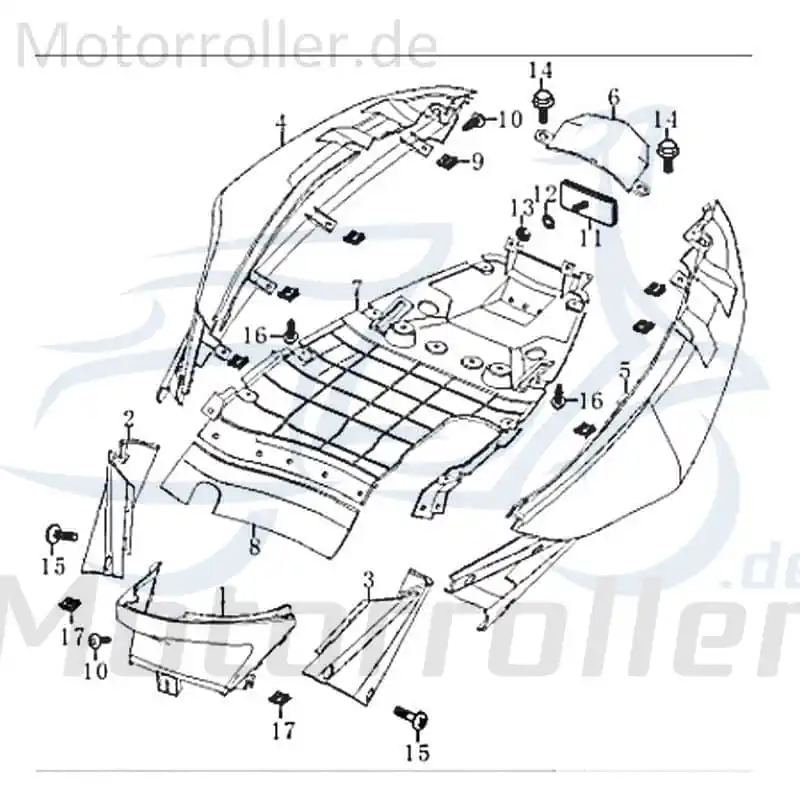 Jonway RMC-G 50 Dekor Aufkleber Sticker 50ccm 2Takt 83767 Deko-Sticker Deko-Aufkleber 50ccm-2Takt Scooter Ersatzteil Service Inpektion Mega-Angebot