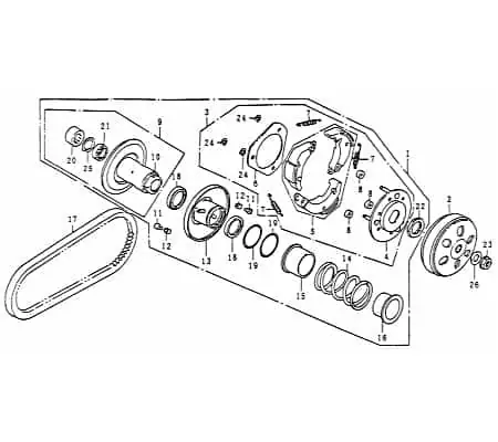 Führungshülse Rex RS125 Buchse Führungsbuchse 125ccm 4Takt Arretierhülse Arretierbuchse Führungs-Buchse Führungs-Hülse Arretier-Hülse Mega-Angebot