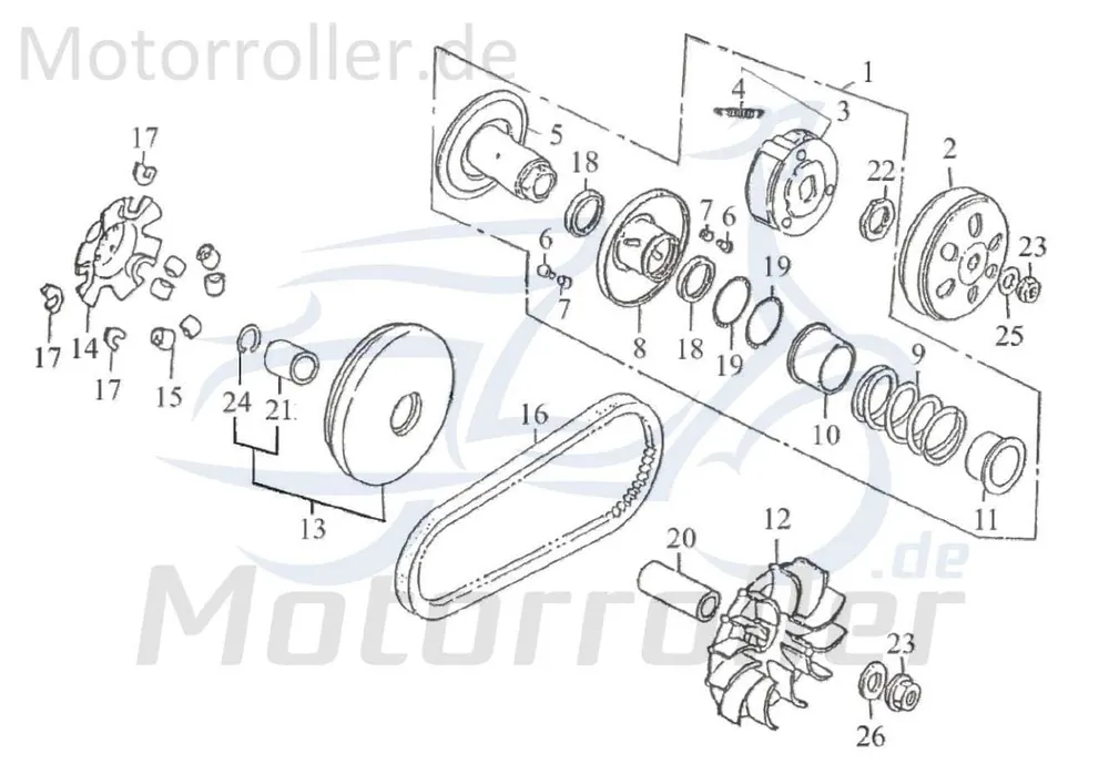 Garantierte Lieferung Druckfederführung Rex RS125 Roller Scooter 125ccm 4Takt 125ccm-4Takt RS125 QM125T 10D Ersatzteil Service Inpektion Direktimport