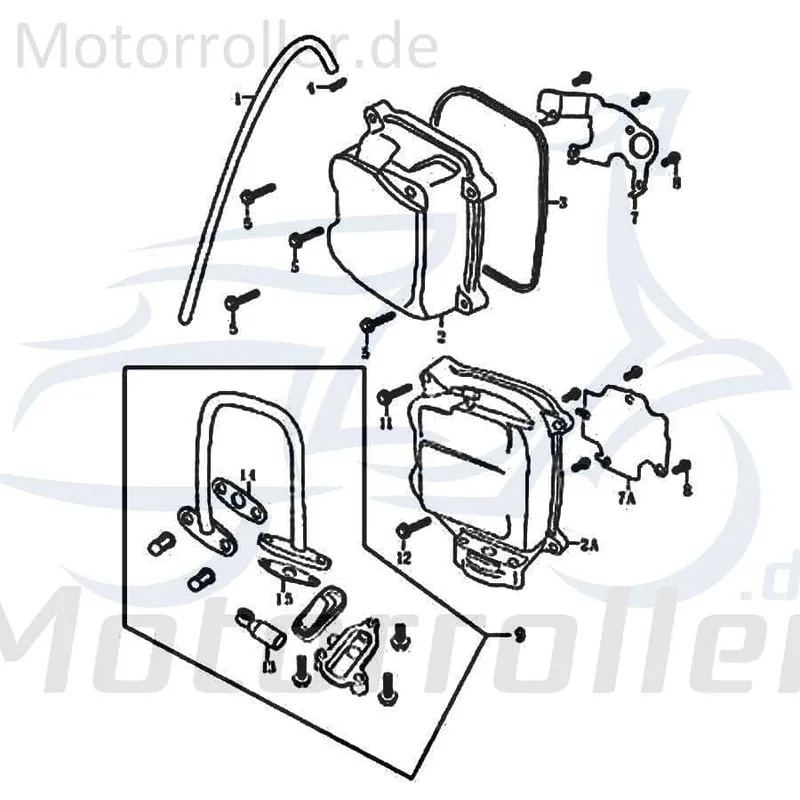 Belüftungsschlauch Ventildeckel Rex RS125 125ccm 4Takt Kurbelgehäusebelüftungsschlauch 125ccm-4Takt Scooter Speedy 125 QM125T-10A Versand Am Gleichen Tag