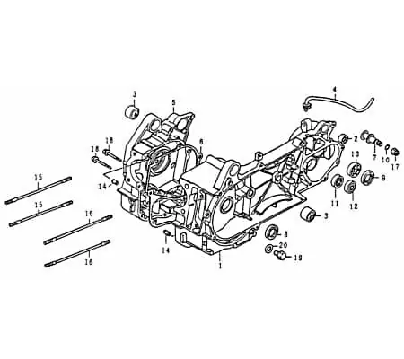 Neue Kollektion Kreidler Florett 125E Stehbolzen 125ccm 4Takt FIG.E15-8A Sekundärluftsystem am Zylinderkopf Gewindestange Gewinde-Stange Gewindebolzen