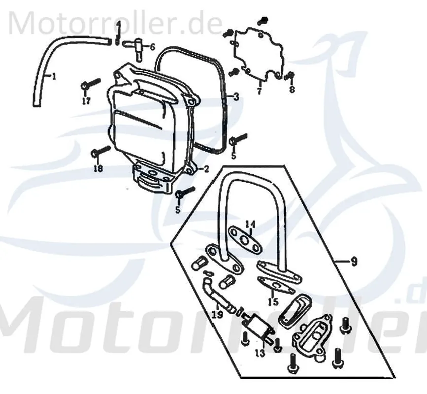 Jetzt Bestellen Sechskantschraube M6x50mm Rex RS125 Befestigung 125ccm 4Takt Halter Halterung Flachkopfschraube Sechskant-Schraube Bundschraube RS900