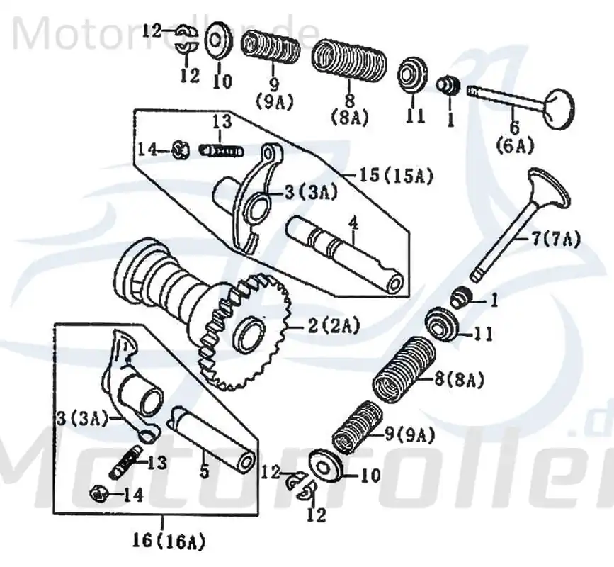 Bestpreis Kreidler Florett 125E Druckfeder 125ccm 4Takt FIG.E4-8 Spiralfeder Druck-Feder Spiral-Feder Springfeder Kompressionsfeder 125ccm-4Takt