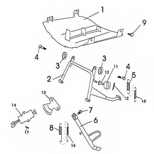 Echt Rex RS125 Sechskantschraube Halter 125ccm 4Takt FIG43-9 Befestigung Halterung Flachkopfschraube Sechskant-Schraube Bundschraube