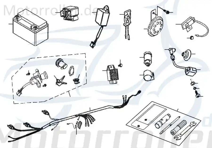 Expressversand Rex RS250 Unterlegscheibe Distanzscheibe 50ccm 2Takt 87362 Distanzhalter U-Scheibe Washer Beilagscheibe Ausgleichsscheibe 50ccm-2Takt