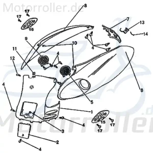 Dekorgitter links Modell REX RS 2.50 - QM50T-10A(B) Bestseller
