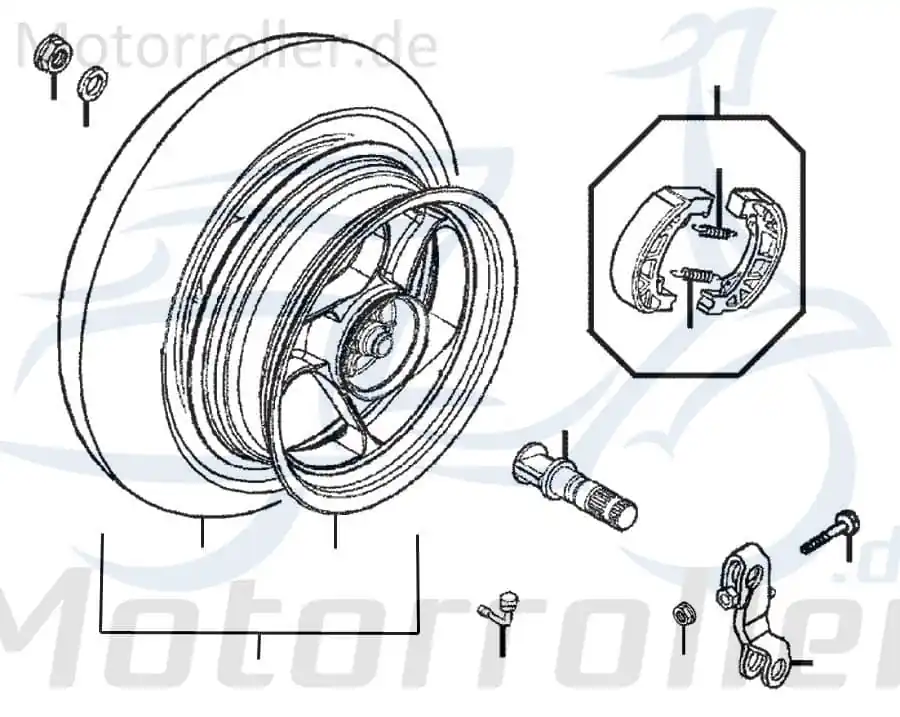 Spannfeder für Bremsbacken REX RS 2.50 QM50T-10A(B) Sofort Bestellen