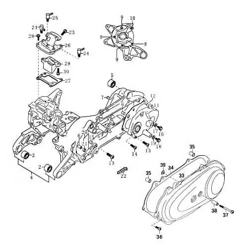 Top-Seller Membraneventil 50ccm 2Takt Kreidler Membranenventil FIG E2-29 50ccm-2Takt Motorrad Florett RMC-E 50 Florett RMC 50F Ersatzteil Service