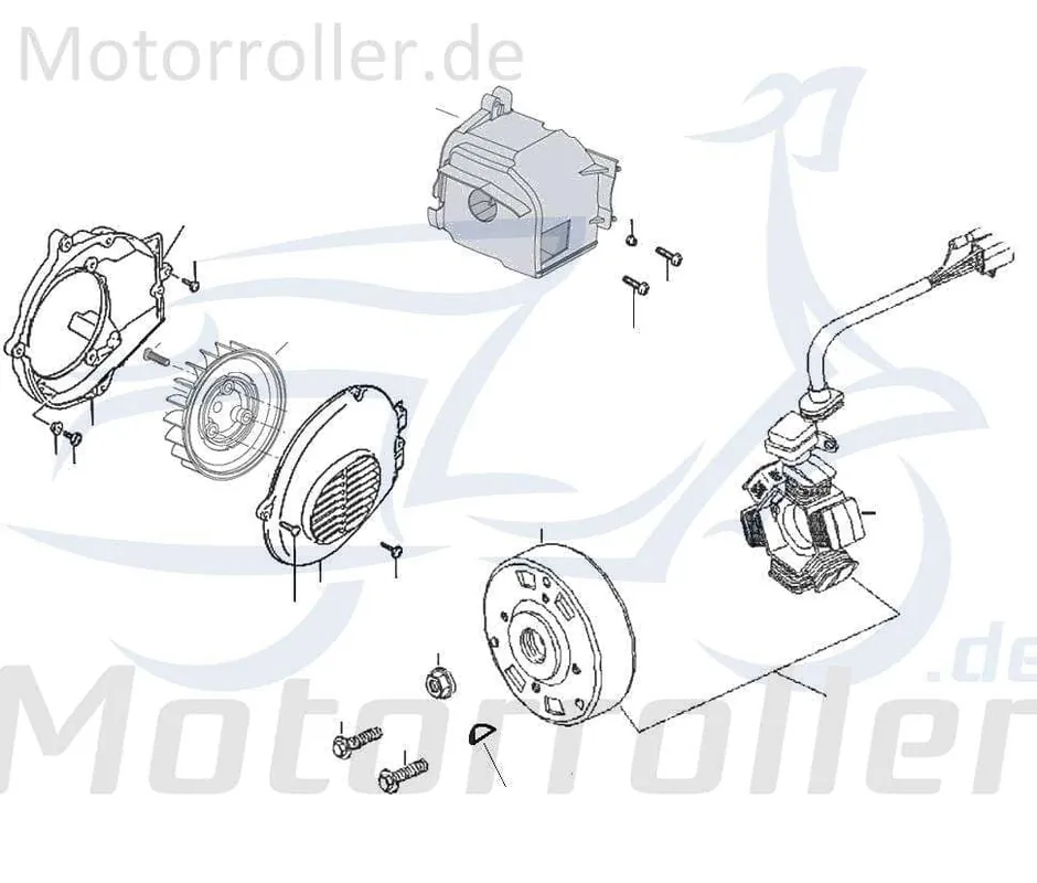 Rex RS250 Schraube Bundschraube Roller 50ccm 2Takt 87513 Maschinenschraube Flanschschraube Flansch-Schraube Maschinen-Schraube Scooter Top-Angebot