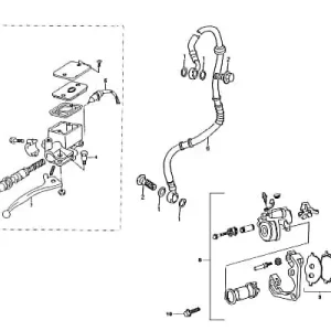 Aktuell Kreidler Florett RMC-E 50 Bremsschlauch Bremsleitung 4Takt 50ccm 2Takt FIG25-14 Hydraulikschlauch Hydraulik-Schlauch Hochdruckleitung