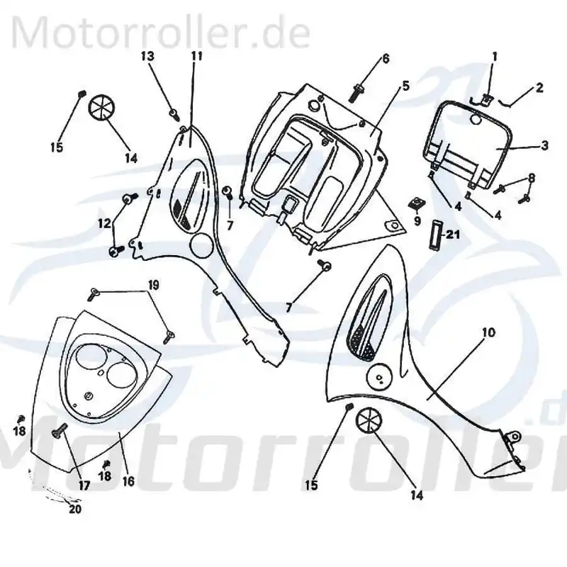 Sonderaktion Kreidler Florett 125E Federmutter 4.8mm 50ccm 4Takt FIG30-5 Blechmutter Klemmmutter Karosserieklammer Karosseriemutter 50ccm-4Takt