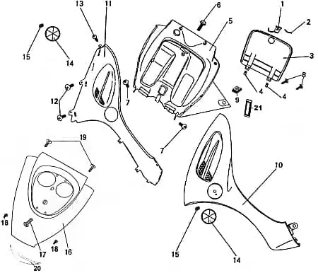 Bundschraube Rex RS450 Maschinenschraube Roller 87776 Flanschschraube Flansch-Schraube Maschinen-Schraube Bund-Schraube Scooter Echt