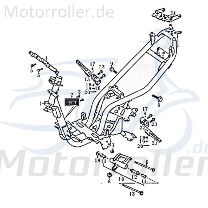 Saisonangebot Fussraste rechts Motorrad Kreidler Florett RMC-E 50 87976 Fussablage Fusstritt RMC-G