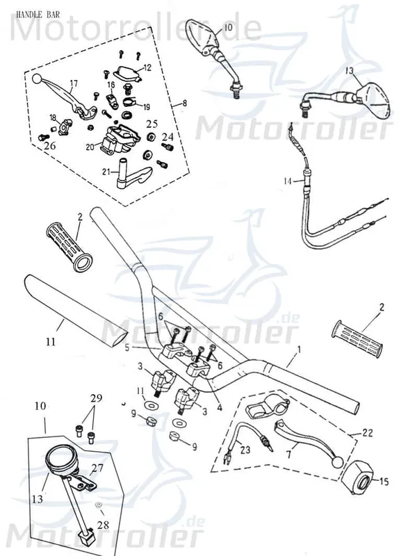 Adly ATV 150 Sport Bremsschalter Schalter Quad Bremslichtschalter HerChee 150ccm 4Takt 150cc 4T Stop-Schalter Finale Aktion