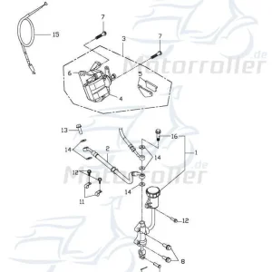 Adly ATV 150 Crossover Brems-Steine Bremsbeläge Bremsbelag Quad HerChee 150ccm 4Takt 150cc 4T Bremsklötze Bremsbacken Wochenendangebot