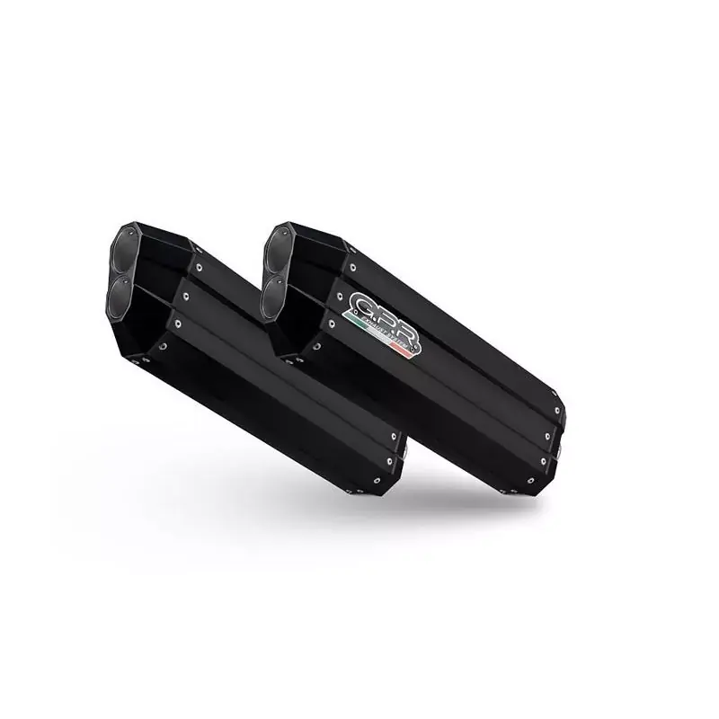 GPR Hyper Sonic Black Titanium Slip-On Auspuff passend für BMW K 1600 GTL 2021–2024 Sonderaktion