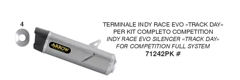 Top-Preis ARROW Indy Race EVO Endschalldämpfer passend für Kawasaki ZX-6R 636 2024/2025