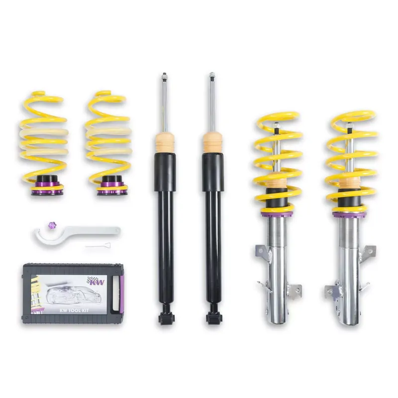 Knallerangebot KW Gewindefahrwerk V1 inox passend für Ford Fiesta VIII (JHH)