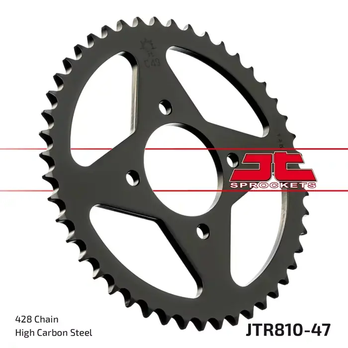 Saisonangebot Kettenrad 47Z passend für 428 Kette, Innen Ø 58 mm, Lochkreis 78 mm