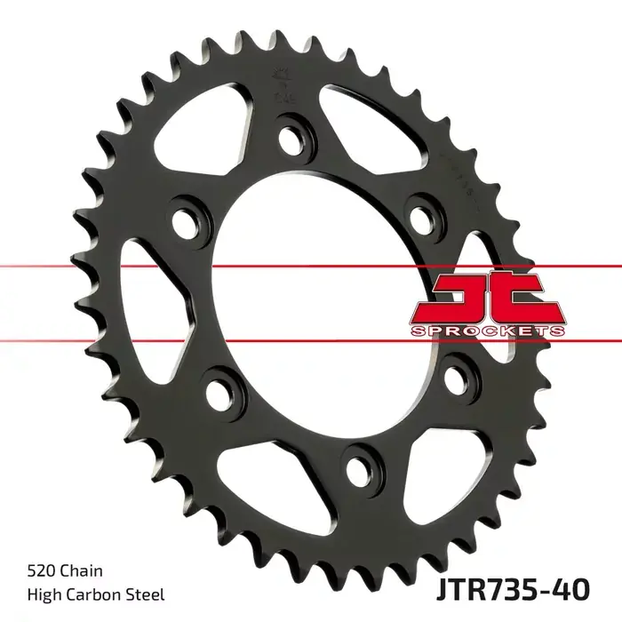 Heißes Angebot Kettenrad 40Z 520 SW Innen Ø 100 mm Lochkreis 124