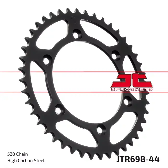 Neue Ware Kettenrad 44Z passend für 520 Kette – Innen Ø125 / Lochkreis 145