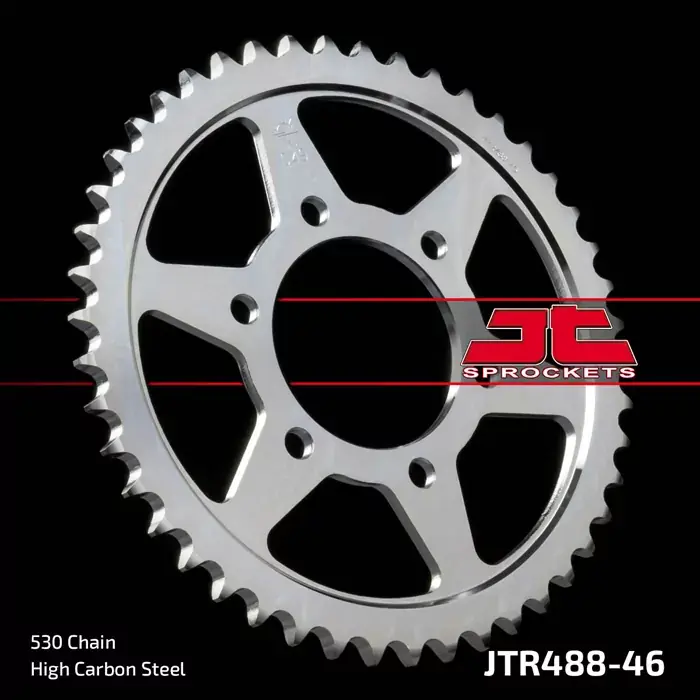 Finale Aktion Kettenrad 46 Zähne 530 SI Innen Ø 80 mm Lochkreis 104
