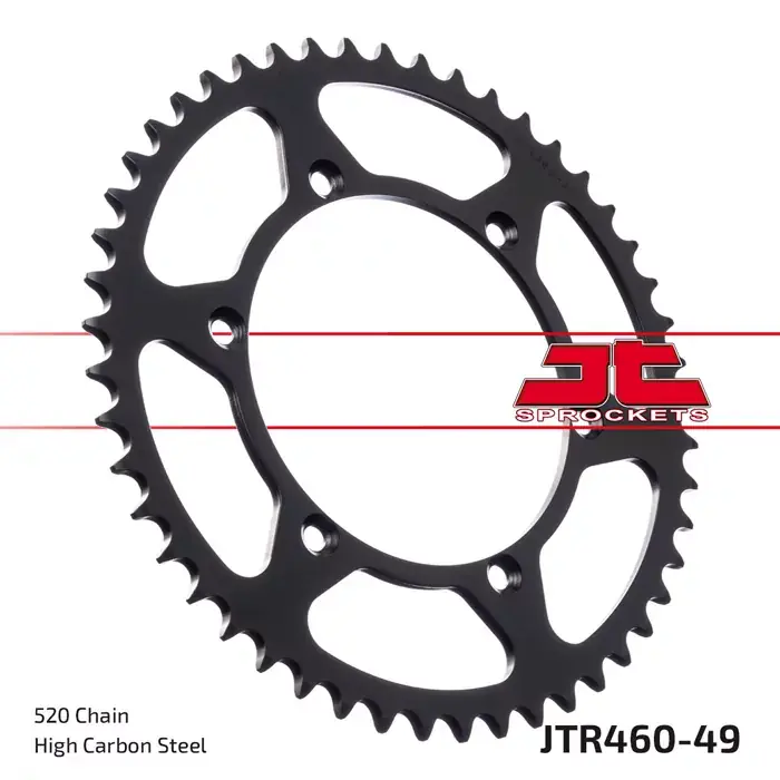 Zertifiziert Kettenrad 49Z passend für 520er Kette – Innen Ø134 mm, Lochkreis 150 mm