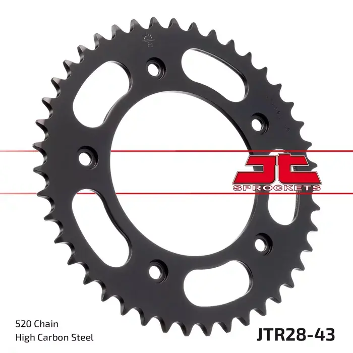 Billig Kettenrad 43Z passend für Aprilia RS 250 - 520 SW Innen Ø 116 Lochkreis 150