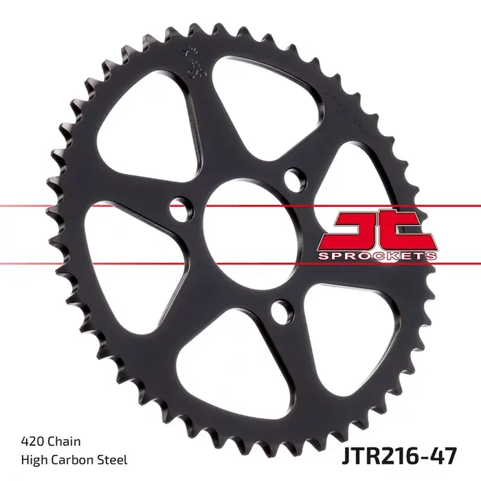 Abverkauf Kettenrad 47Z passend für 420er Kette - Innen Ø 50 mm - Lochkreis 72 mm