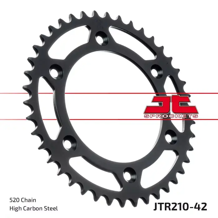Zertifiziert Kettenrad 42Z 520 SW Innen Ø125 Lochkreis 153 passend für Honda CR