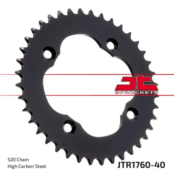 Kettenrad 40Z 520 SW Innen Ø 113 Lochkreis 137 passend für Suzuki LT-Z 400 / LT-R 450 Nur Für Kurze Zeit