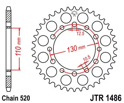 Schnäppchen Kettenrad 41Z passend für Kawasaki EL 252 F Eliminator