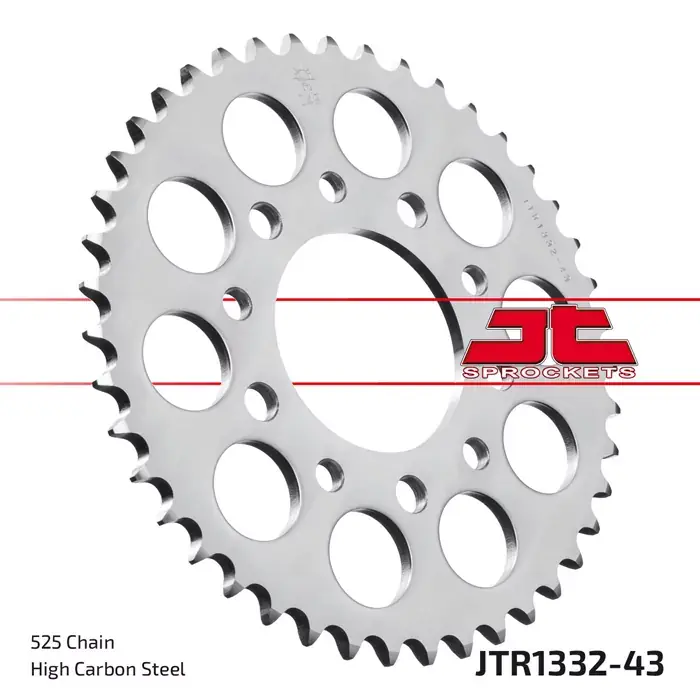 Kettenrad 43Z 525 SI passend für Honda CB, CBR, CMX und XBR Modelle Direktkauf