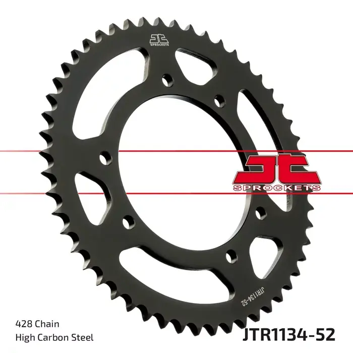 Neue Ware Kettenrad 52Z passend für Yamaha XT 125 R/X & Derbi 125 Modelle 428 SW Ø105 LK125