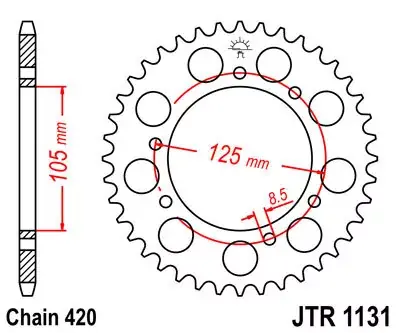 Kettenrad 60Z passend für Aprilia, Gilera, Peugeot, Yamaha, Derbi 50cc Begrenztes Angebot