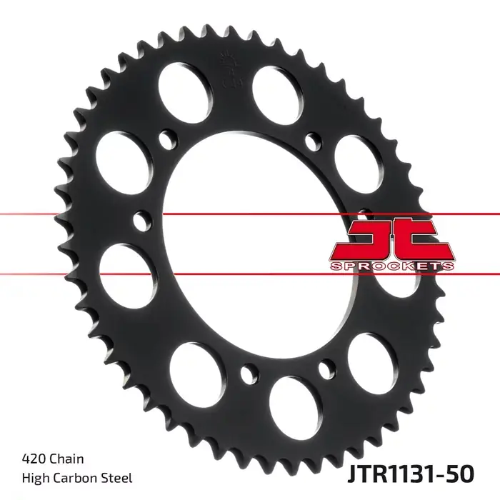 Kettenrad 50Z 420 SW Innen Ø 105 Lochkreis 125 passend für Aprilia, Gilera, Peugeot, Yamaha, Derbi Highlight