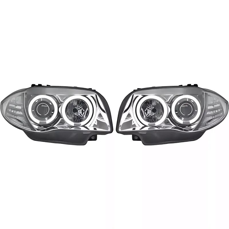 Zertifiziert DIEDERICHS Hauptscheinwerfersatz CCFL Chrom passend für BMW 1er E81 E82 E88