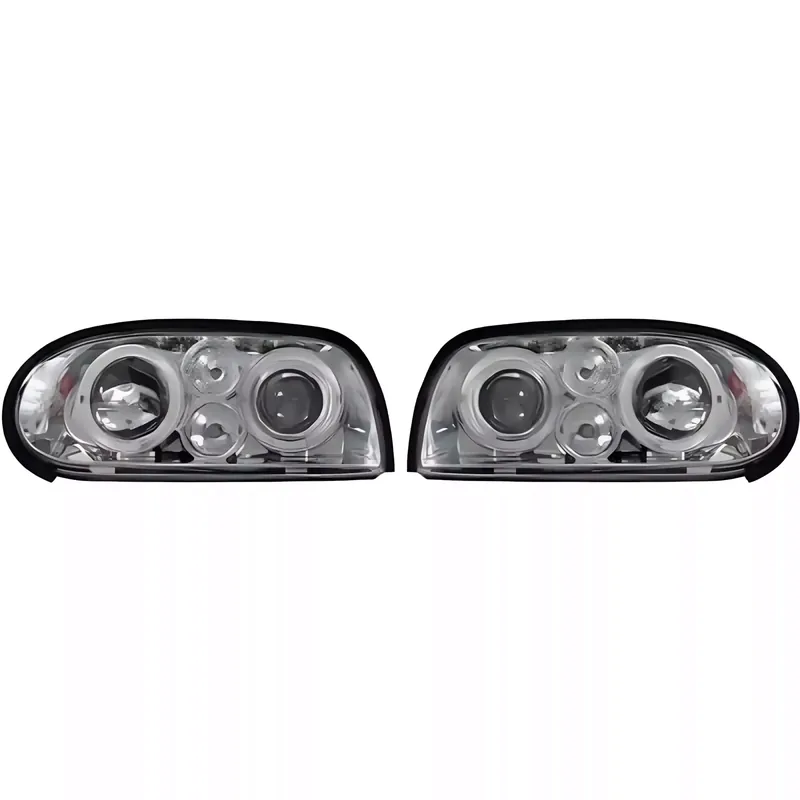 Begrenztes Angebot DIEDERICHS Hauptscheinwerfersatz Angel Eyes Klarglas/Chrom passend für VW Golf III