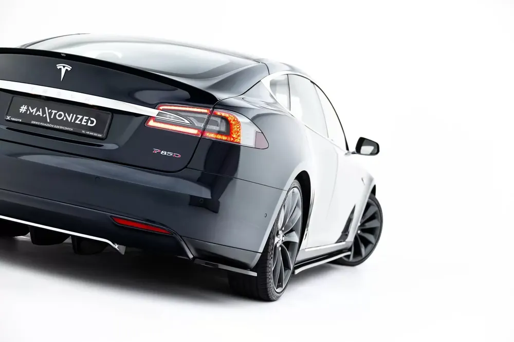 Heck Ansatz Flaps Diffusor V.1 passend für Tesla Model S Mk1 Preiswert